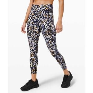 Lululemon Fast Free Tight II 25" Non-Reflective Nulux Metropolis Glow Sz 2 EUC